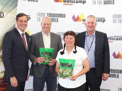 The Hon Dr Anthony Lynham, Geoff and Ann Story from Storey Fresh and Denis Wagner, Director Wagner Corporation